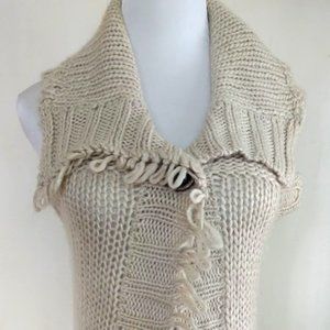 Women's Cream Knit Cardigan